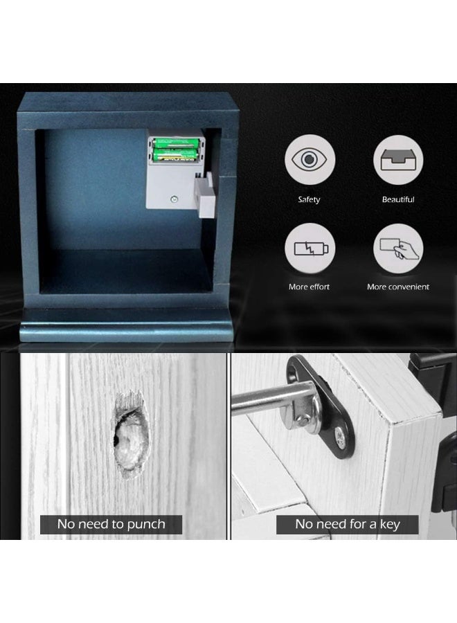 قفل خزانة ذكي 30 مل - قفل إلكتروني غير مرئي مزود بتقنية RFID ومفاتيح، آمن للاستخدام في غرف الساونا والمكتبات والمكاتب والمصانع والخزائن والصناديق الآمنة - Image 2